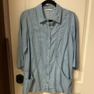 Soft Surroundings Tunic Top w/Pockets Size MP